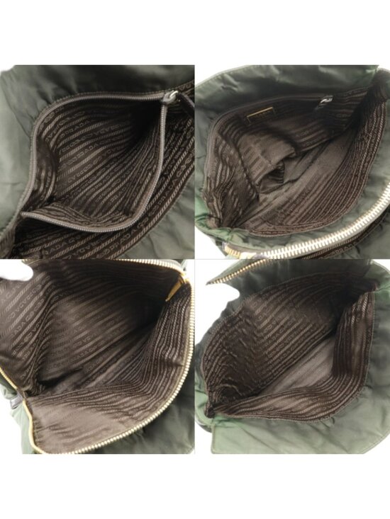 Prada Re-Edition 1995 Chain Tote Quilted Re-Nylon Khaki  Prada Chain Tote Shoulder Nylon Khaki